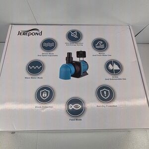 Jerepond SYD5000 Sine Wave DC Water Pump 1320GPH 35W Aquarium Submersible Inline